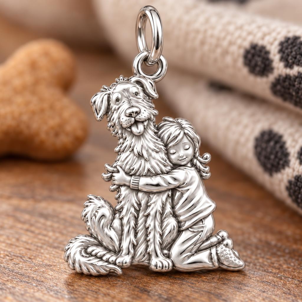 Best Friend Hug Charm and Polyester Cord Bracelet Set