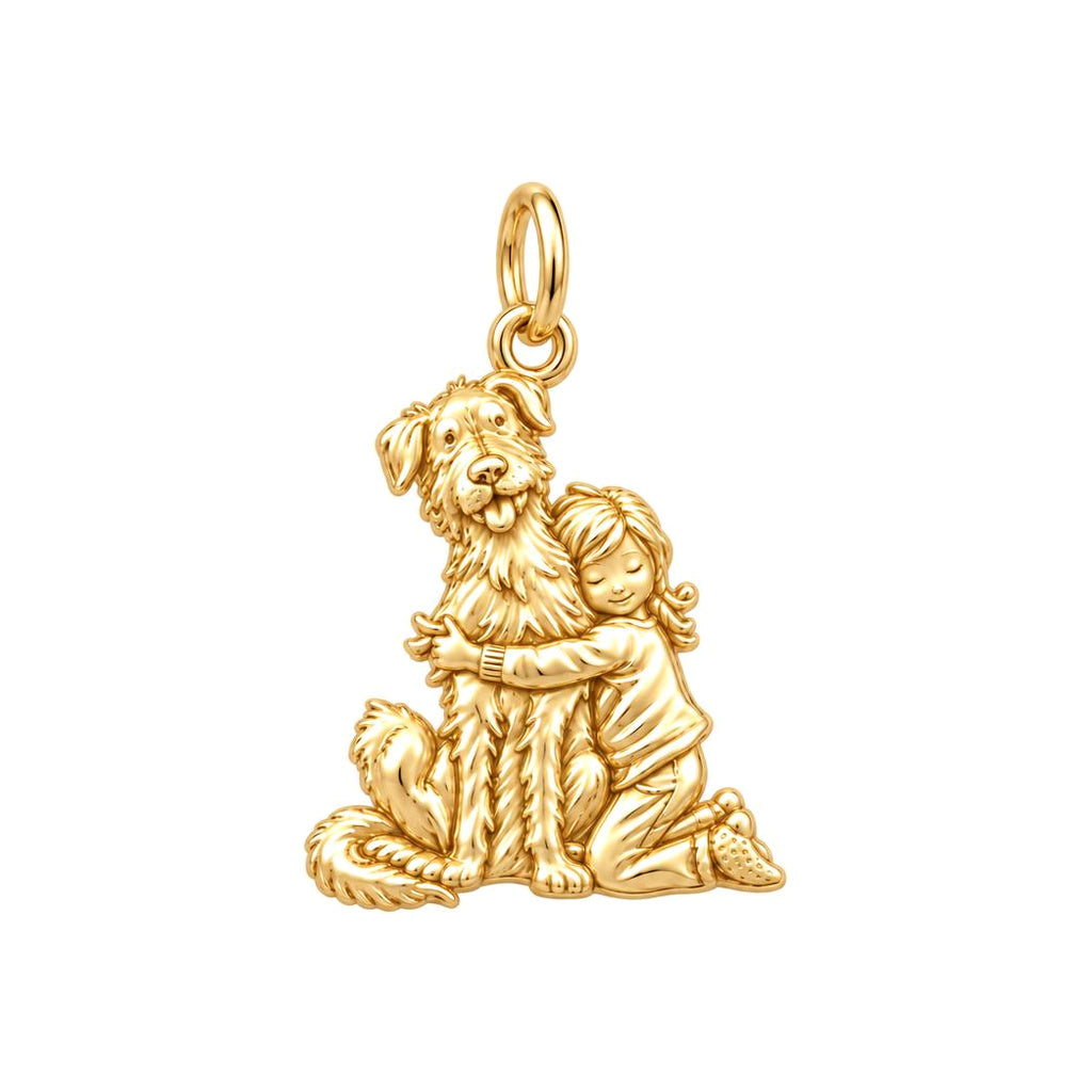 Best Friend Hug Charm and Polyester Cord Bracelet Set