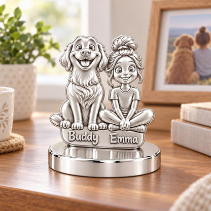 Best Friends Side by Side Keepsake Plaque – worn / in use