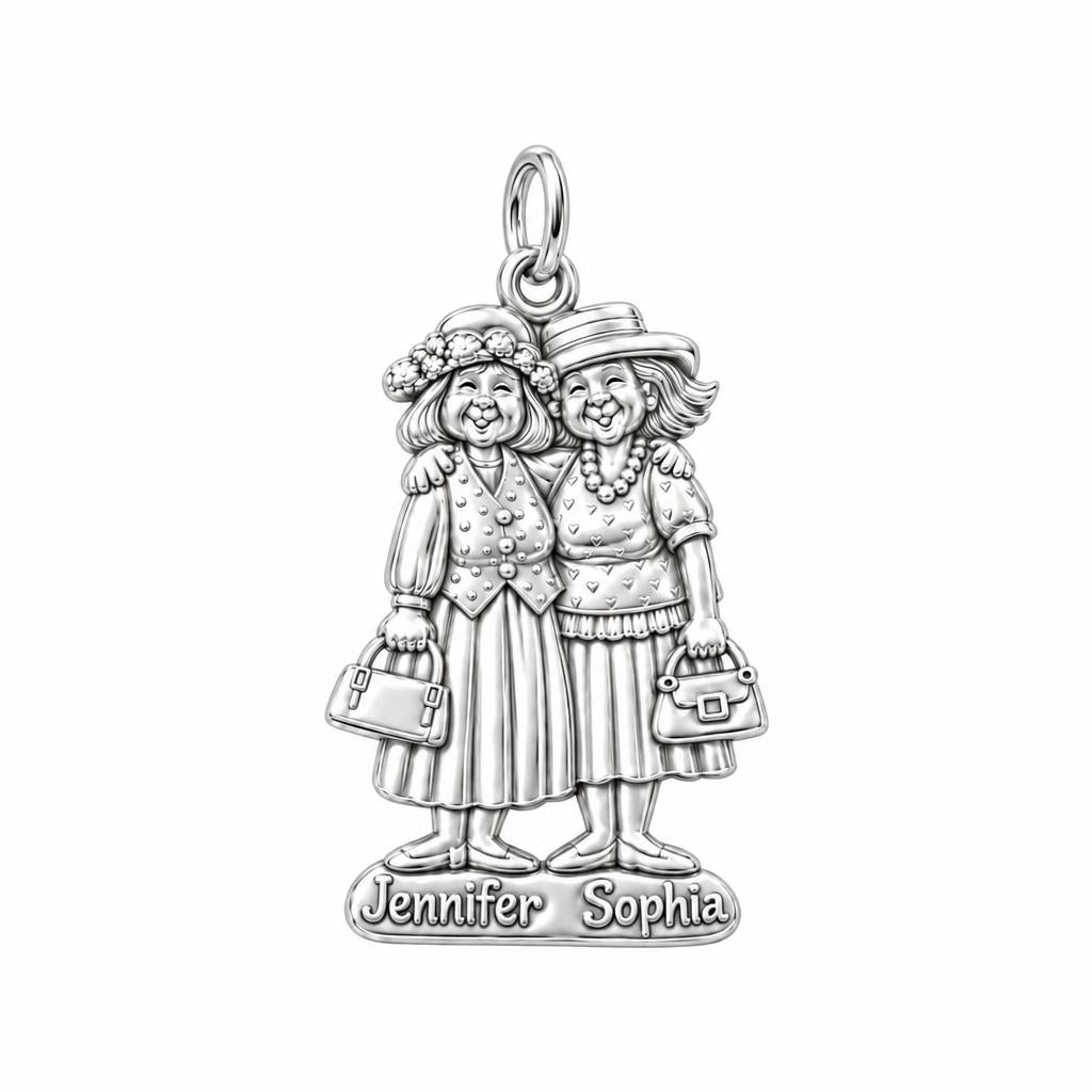 Best Friends Sunday Best Charm Bracelet – Personalized Friend Gift – personalization guide