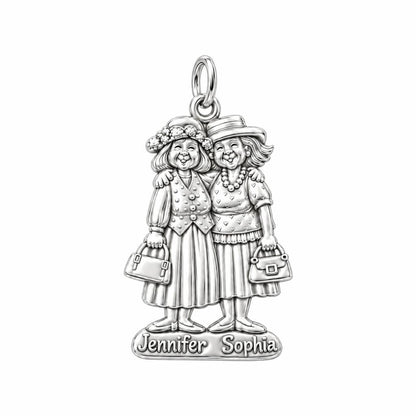 Best Friends Sunday Best Charm Bracelet – Personalized Friend Gift – personalization guide