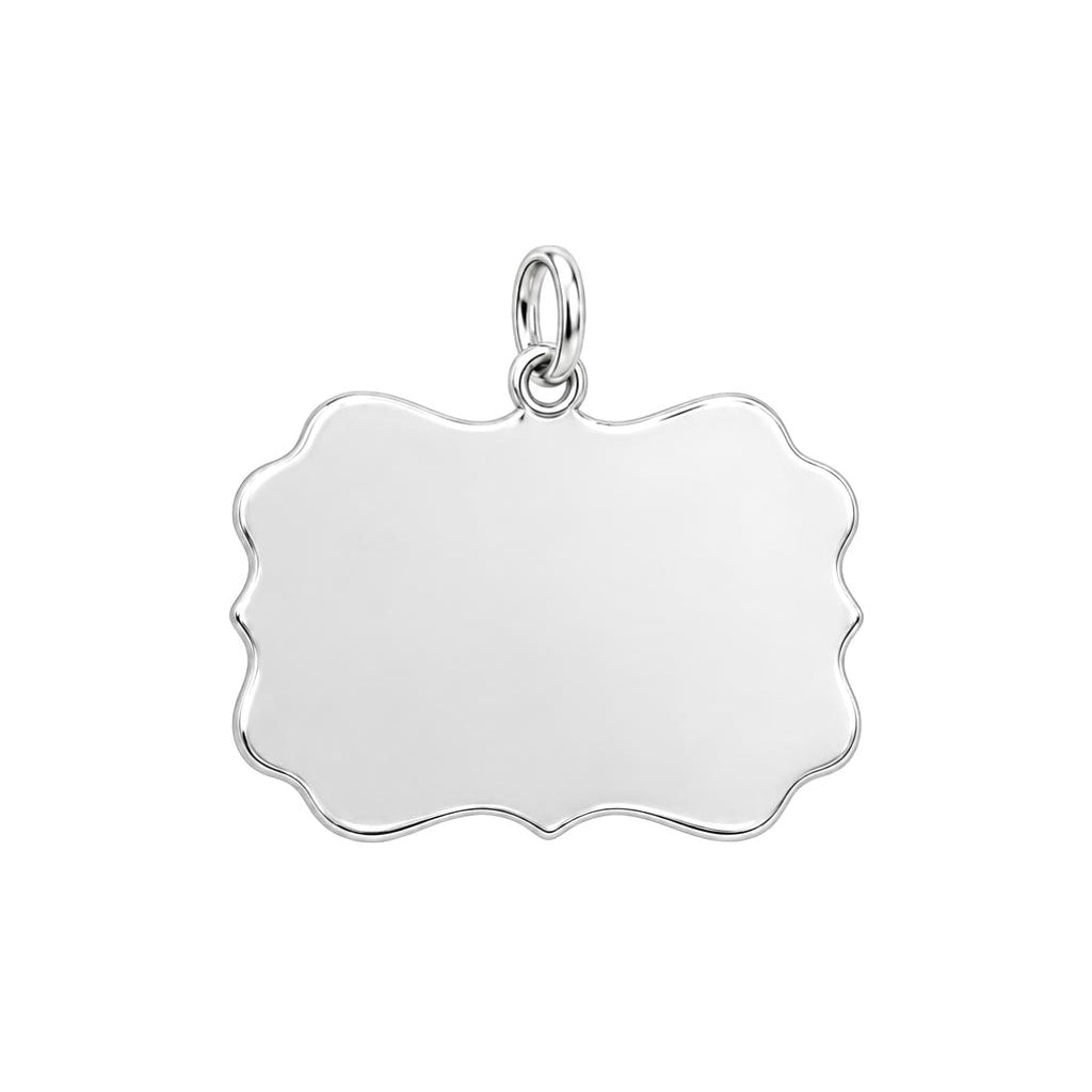 Besties Holiday Lounge Charm Bracelet – Personalized Bestie Gift – back of the charm, engraving area