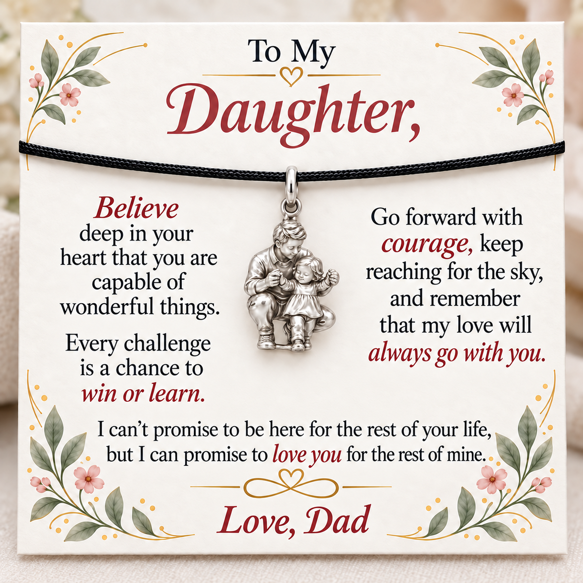 First Steps, Courage for Every Challenge — Main image, silver finish