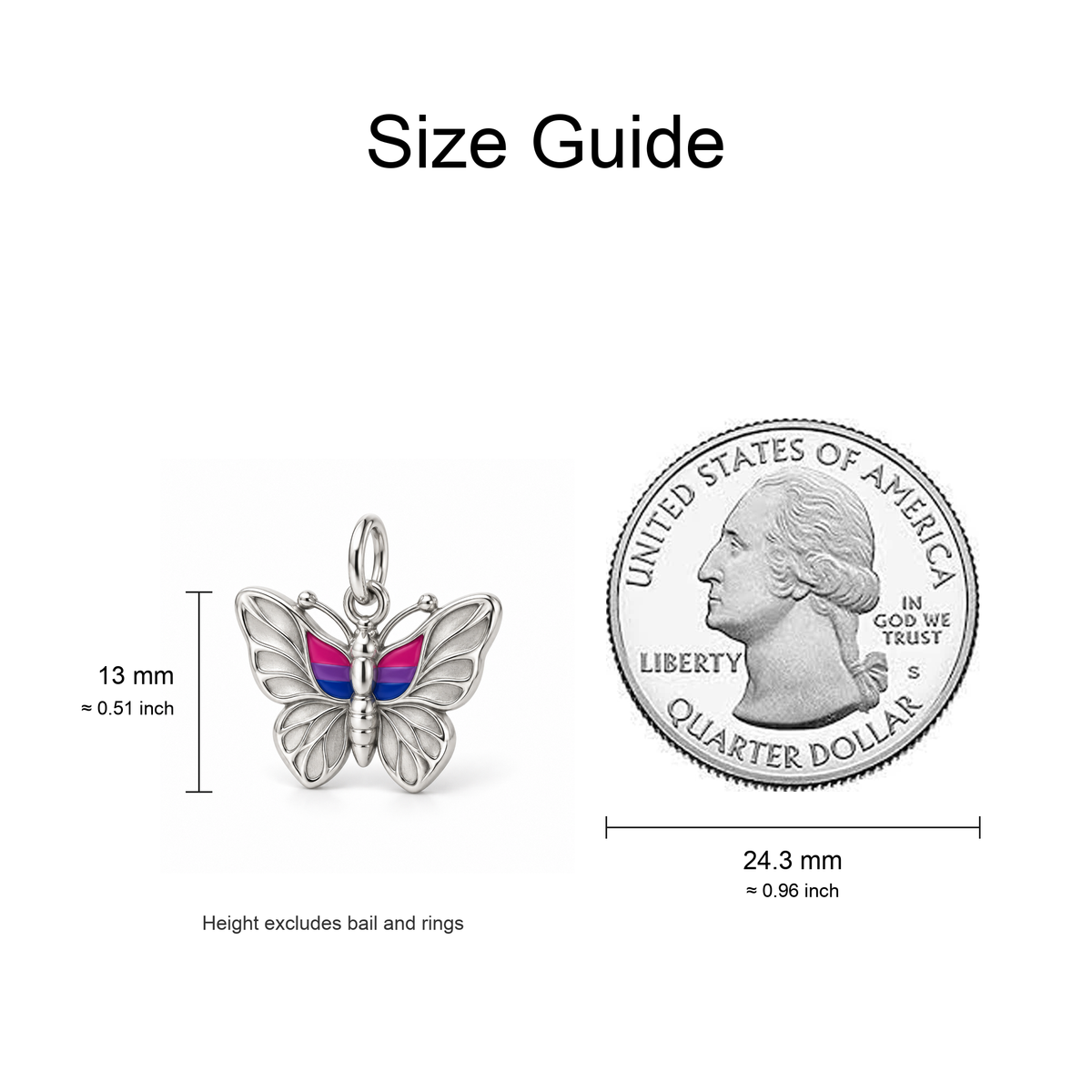 Bi Pride Butterfly Charm — Size Guide | charm-topics-remaining-444-2026-09-14 | topic-307