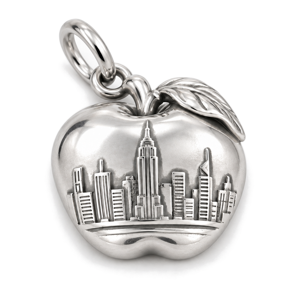 Big Apple Skyline Charm — Silver Super Macro | charm-topics-remaining-444-2026-09-14 | topic-320