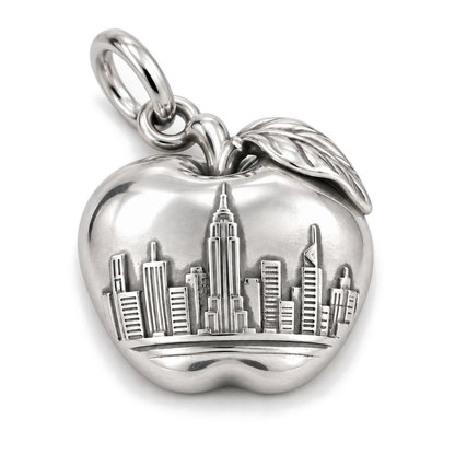 Big Apple Skyline Charm — Silver Super Macro | charm-topics-remaining-444-2026-09-14 | topic-320