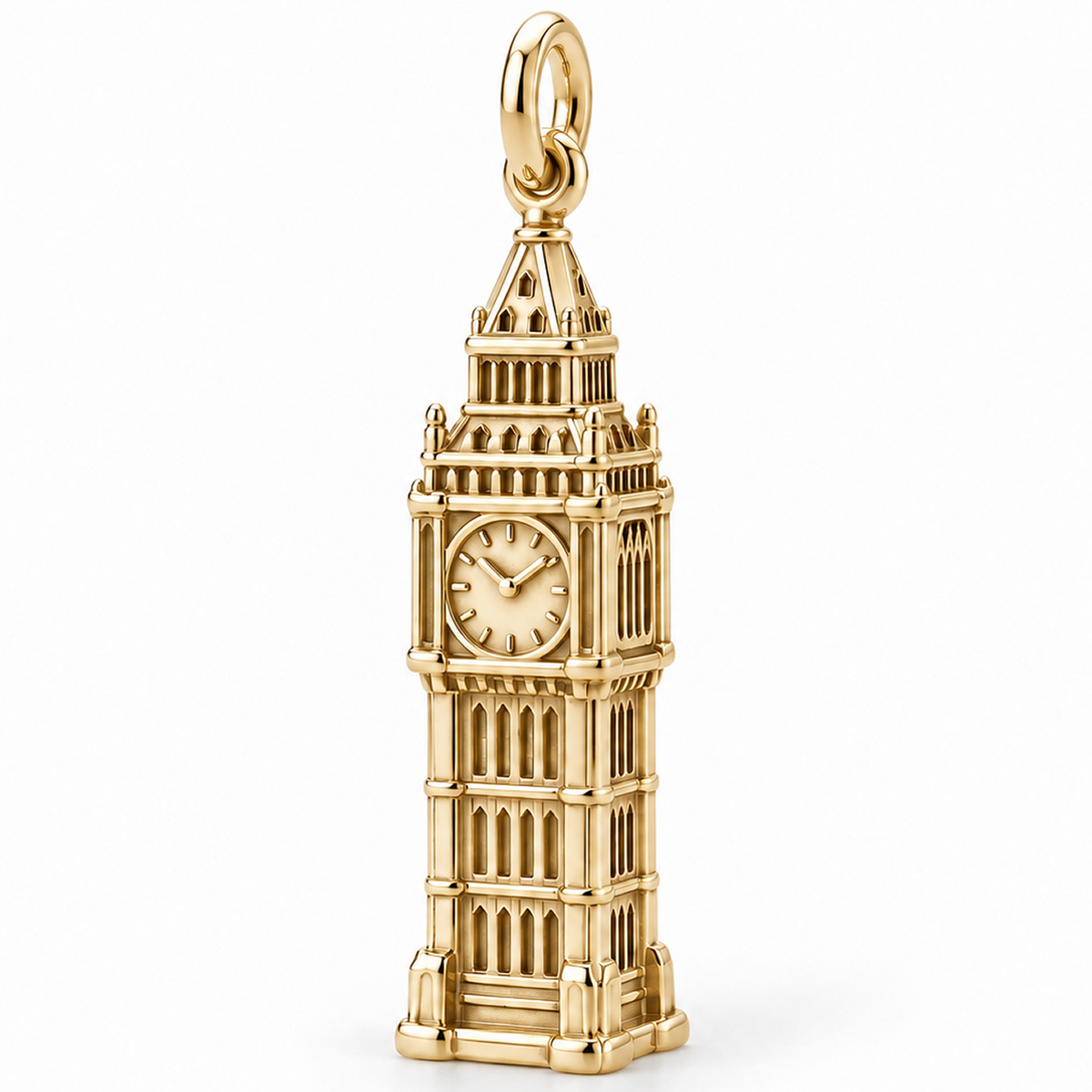 Big Ben Clock Tower Charm — Gold | charm-topics-remaining-444-2026-09-14 | topic-096