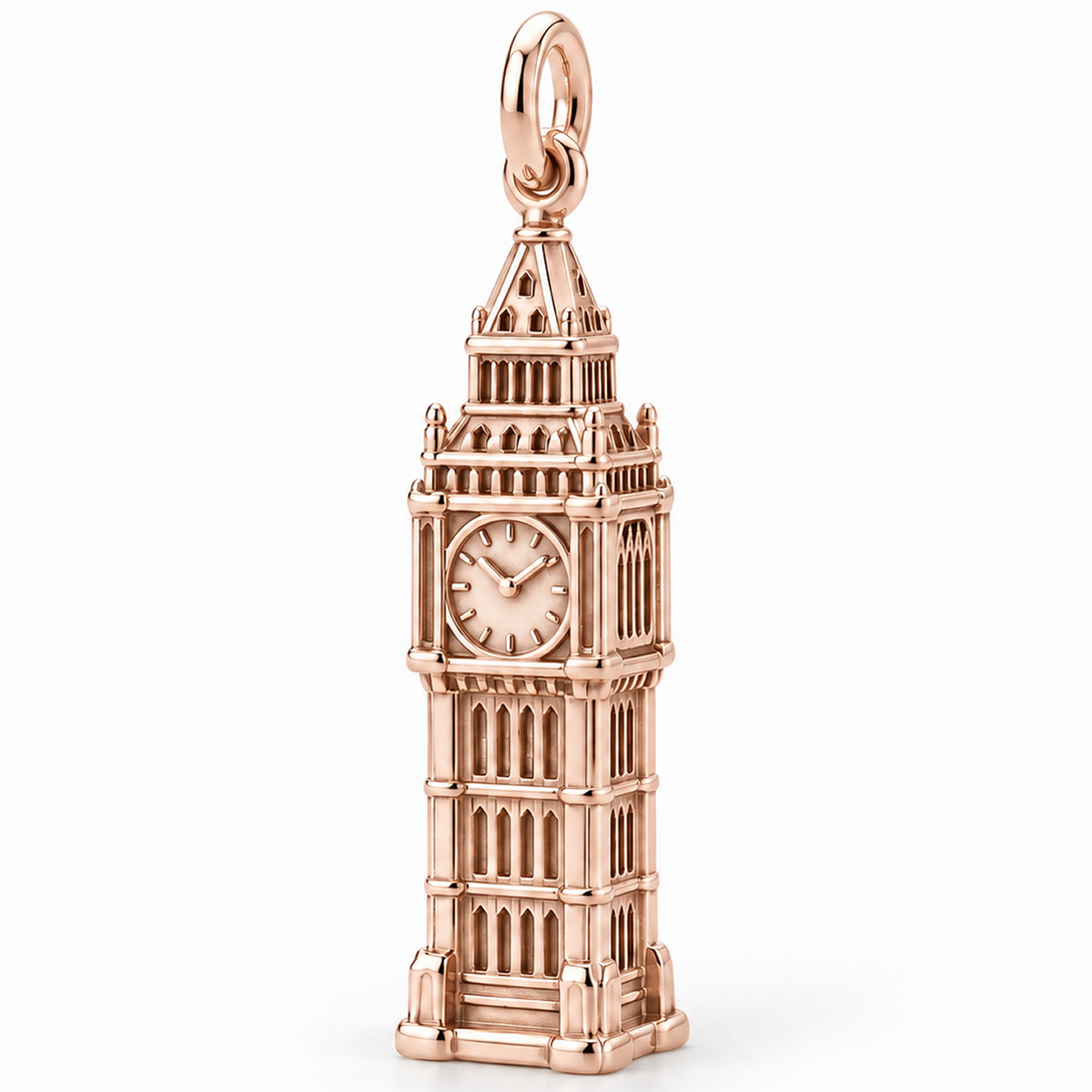 Big Ben Clock Tower Charm — Rose Gold | charm-topics-remaining-444-2026-09-14 | topic-096