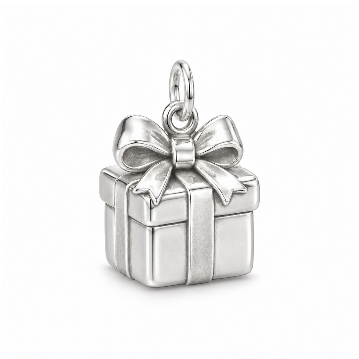 Birthday Gift Bow Charm — Silver | charm-topics-remaining-444-2026-09-14 | topic-253