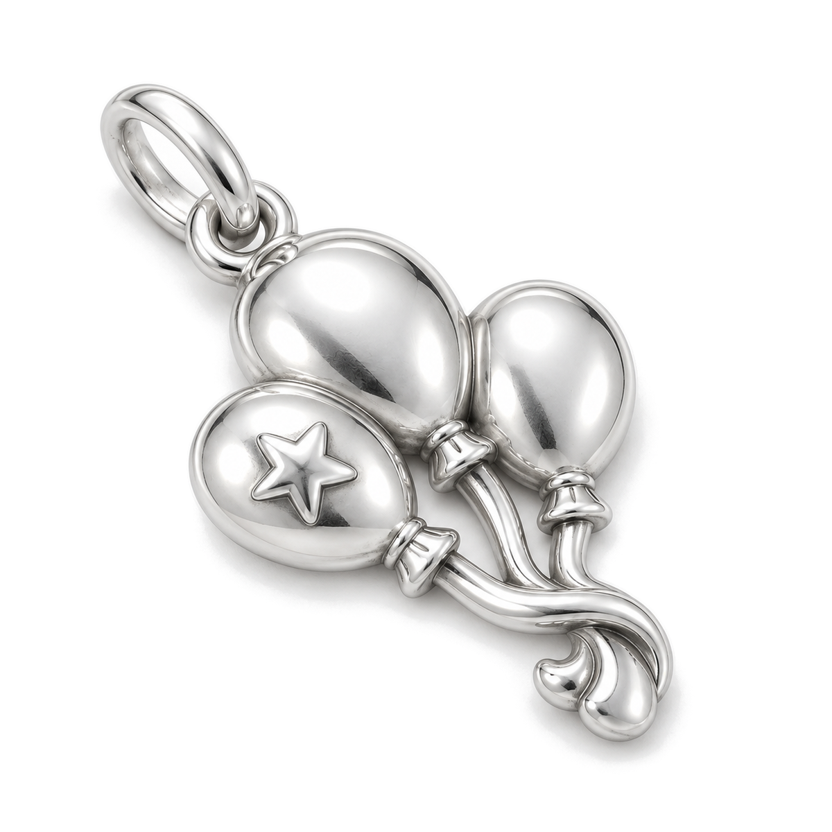 Birthday Wish Balloons Charm — Silver Super Macro | charm-topics-remaining-444-2026-09-14 | topic-252
