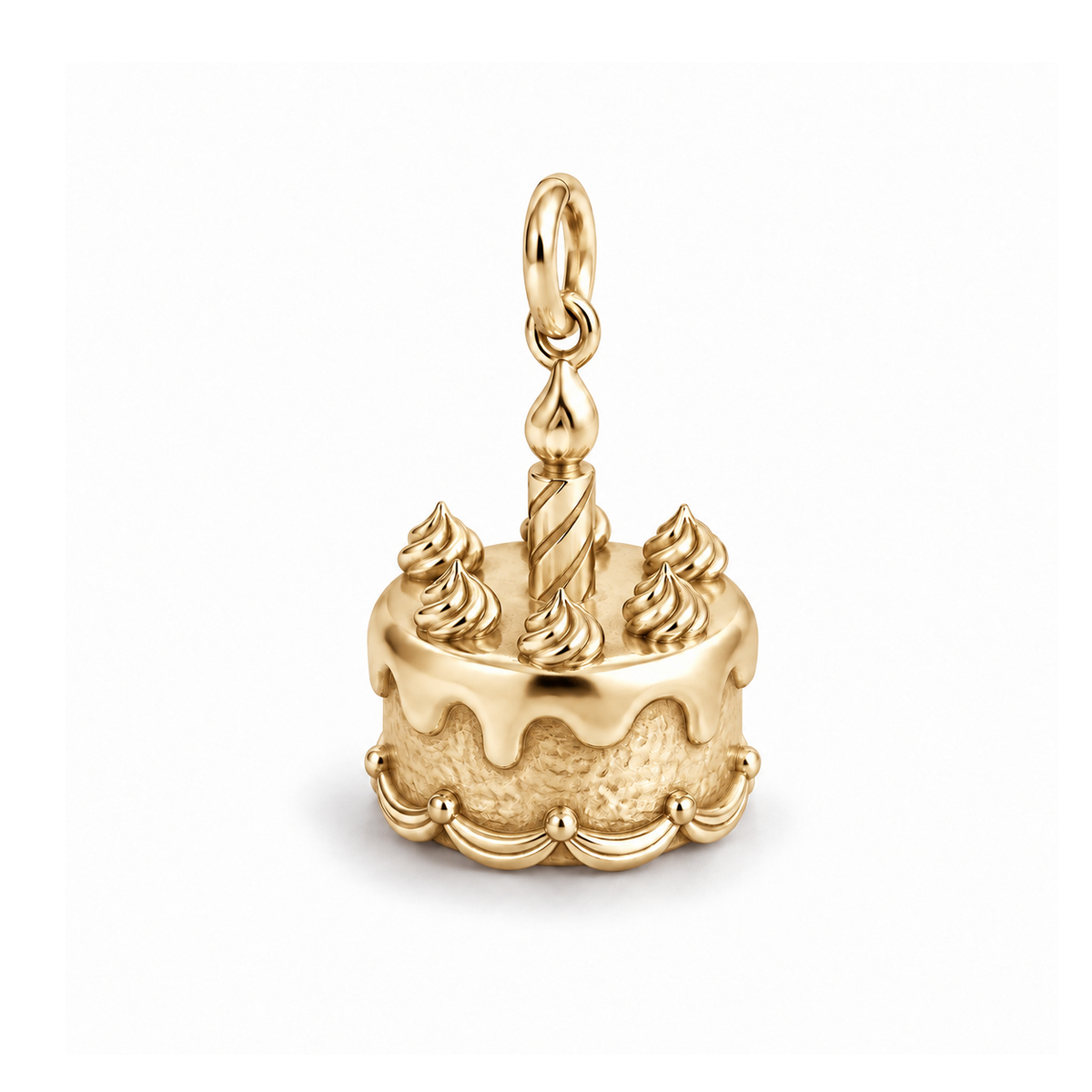 Birthday Wish Cake Charm — Gold | charm-topics-remaining-444-2026-09-14 | topic-251