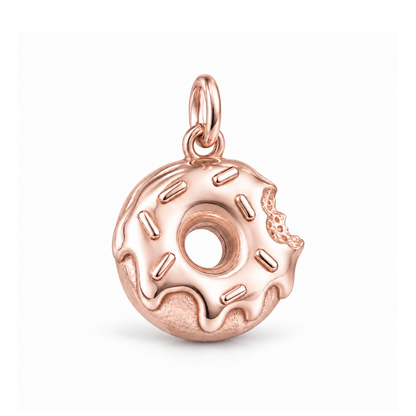 Bitten Donut Charm — Rose Gold | charm-topics-remaining-444-2026-09-14 | topic-007