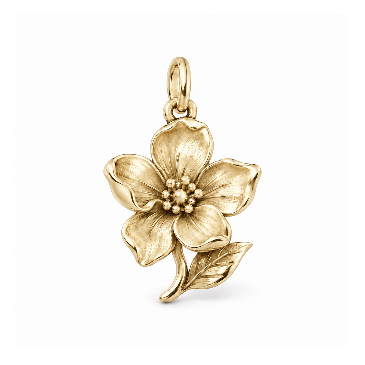 Bloom at Your Pace Charm — Gold | charm-topics-remaining-444-2026-09-14 | topic-423