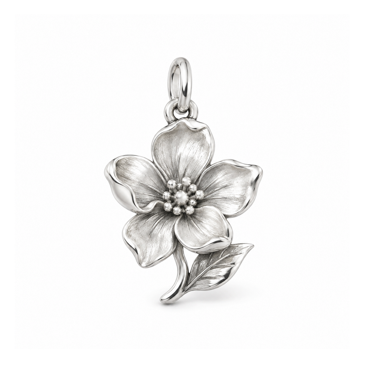 Bloom at Your Pace Charm — Silver | charm-topics-remaining-444-2026-09-14 | topic-423