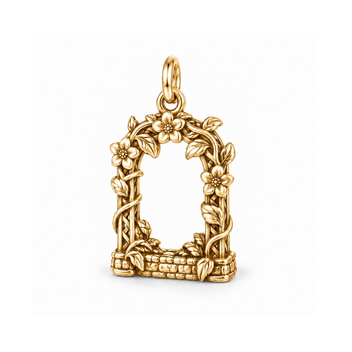 Blooming Garden Arch Charm — Gold | charm-topics-remaining-444-2026-09-14 | topic-219
