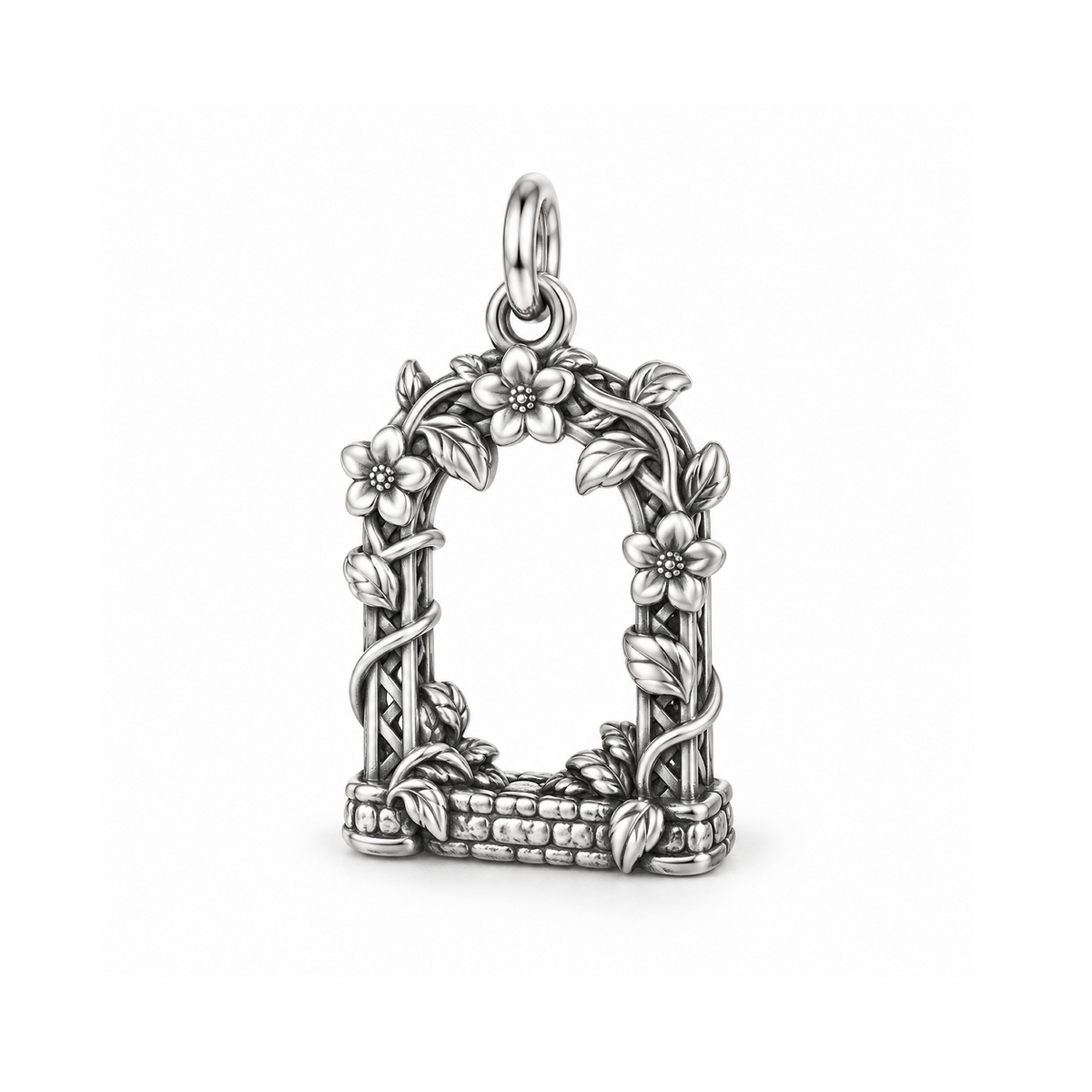 Blooming Garden Arch Charm — Silver | charm-topics-remaining-444-2026-09-14 | topic-219