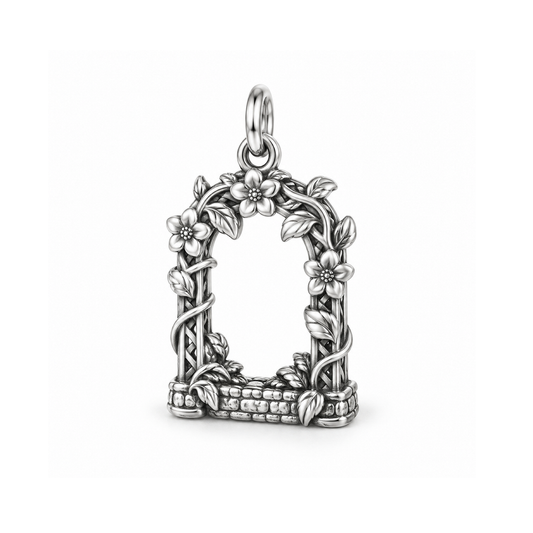 Blooming Garden Arch Charm — Silver | charm-topics-remaining-444-2026-09-14 | topic-219