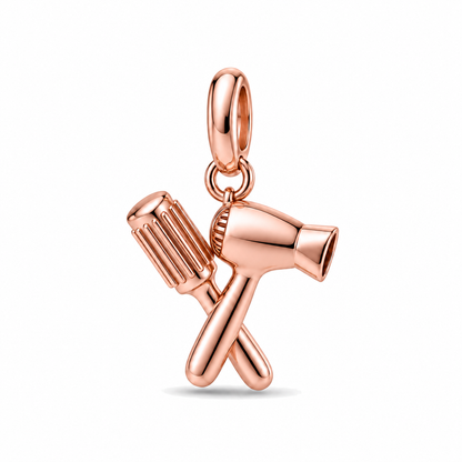Blow Dryer & Round Brush Dangle Charm | Rose Gold | sha256:2be5e99fba91c95555bae768c1bf4c3d21f6eb18bdad76605a6af3a79d560c97