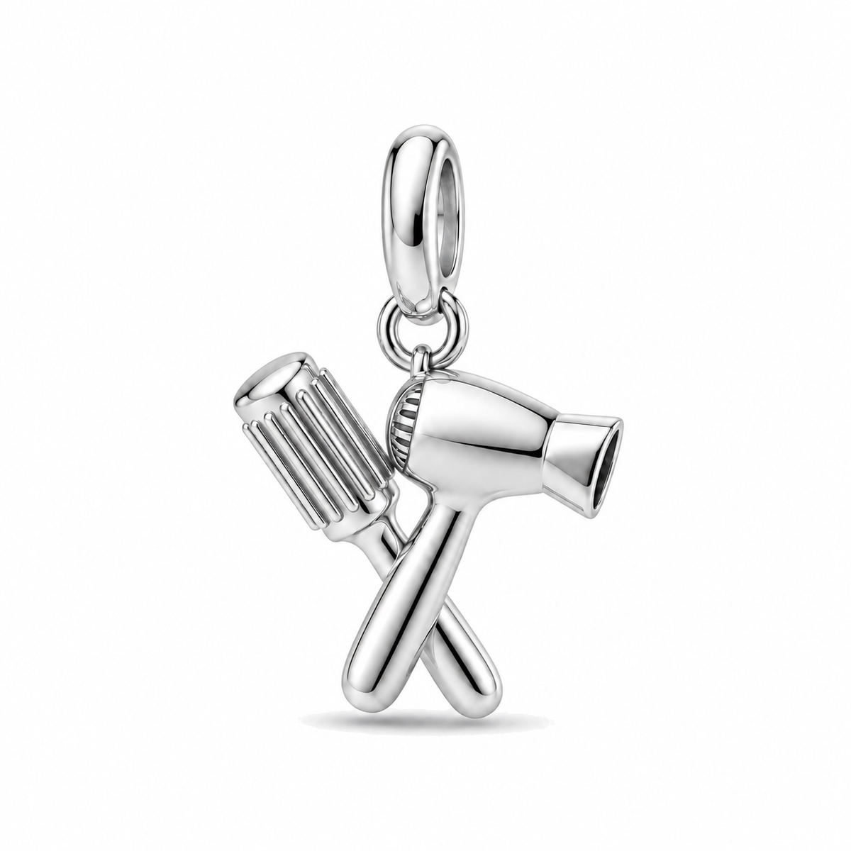 Blow Dryer & Round Brush Dangle Charm | Silver | sha256:c3fcf6ff1a13db21bdada527843d4045de4a781b004dad65b93423d8a3843ffe