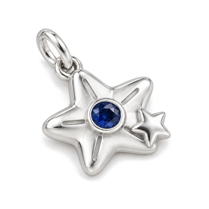 Blue Star Charm — Silver Super Macro | charm-topics-remaining-444-2026-09-14 | topic-090