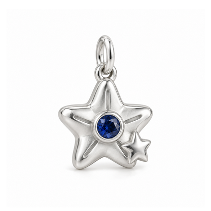 Blue Star Charm — Silver | charm-topics-remaining-444-2026-09-14 | topic-090