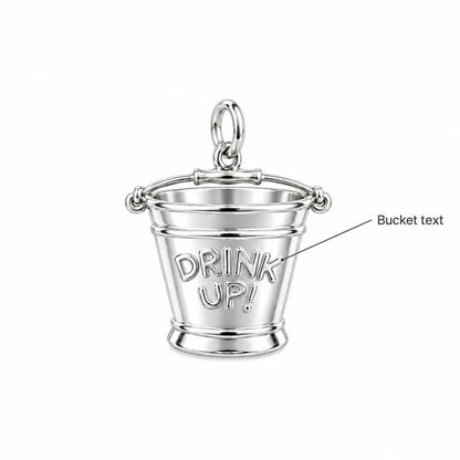 Bold Intentions Bucket Charm Bracelet – Personalized Bestie Gift – personalization guide
