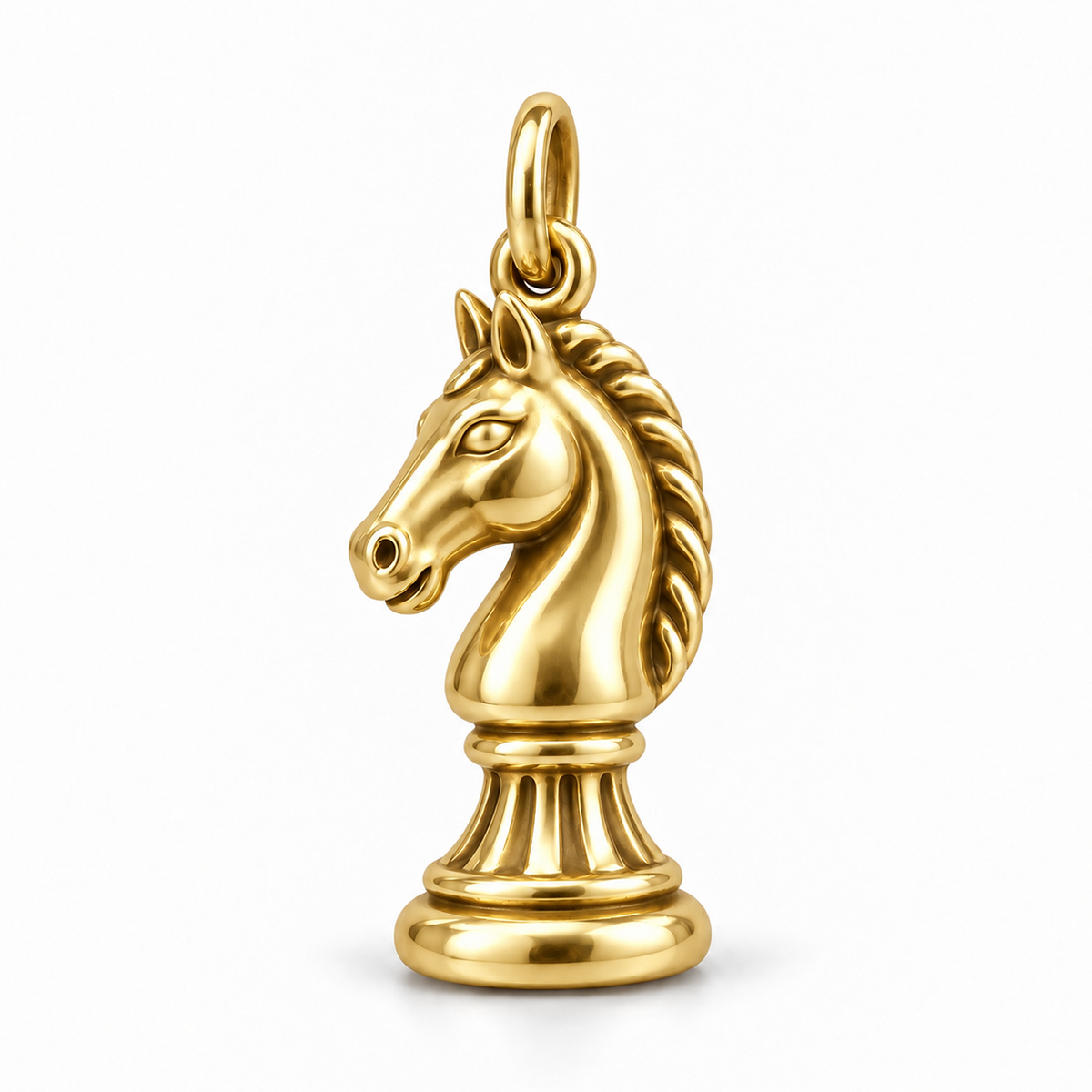 Bold Knight Chess Charm — Gold | charm-topics-remaining-444-2026-09-14 | topic-409