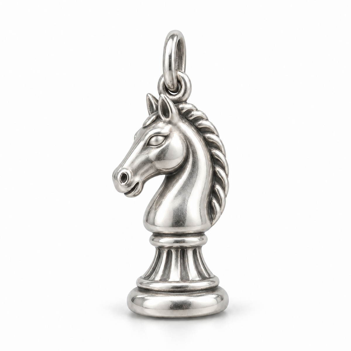 Bold Knight Chess Charm — Silver | charm-topics-remaining-444-2026-09-14 | topic-409