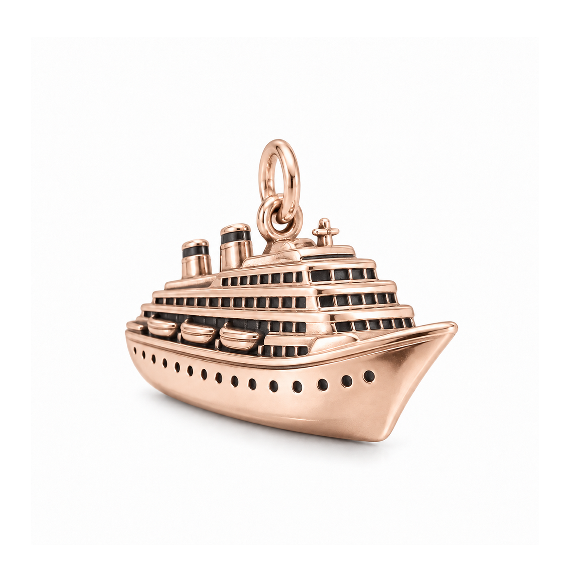 Bon Voyage Cruise Ship Charm — Rose Gold | charm-topics-remaining-444-2026-09-14 | topic-326