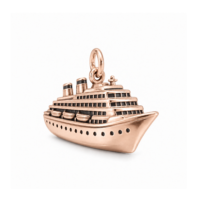 Bon Voyage Cruise Ship Charm — Rose Gold | charm-topics-remaining-444-2026-09-14 | topic-326