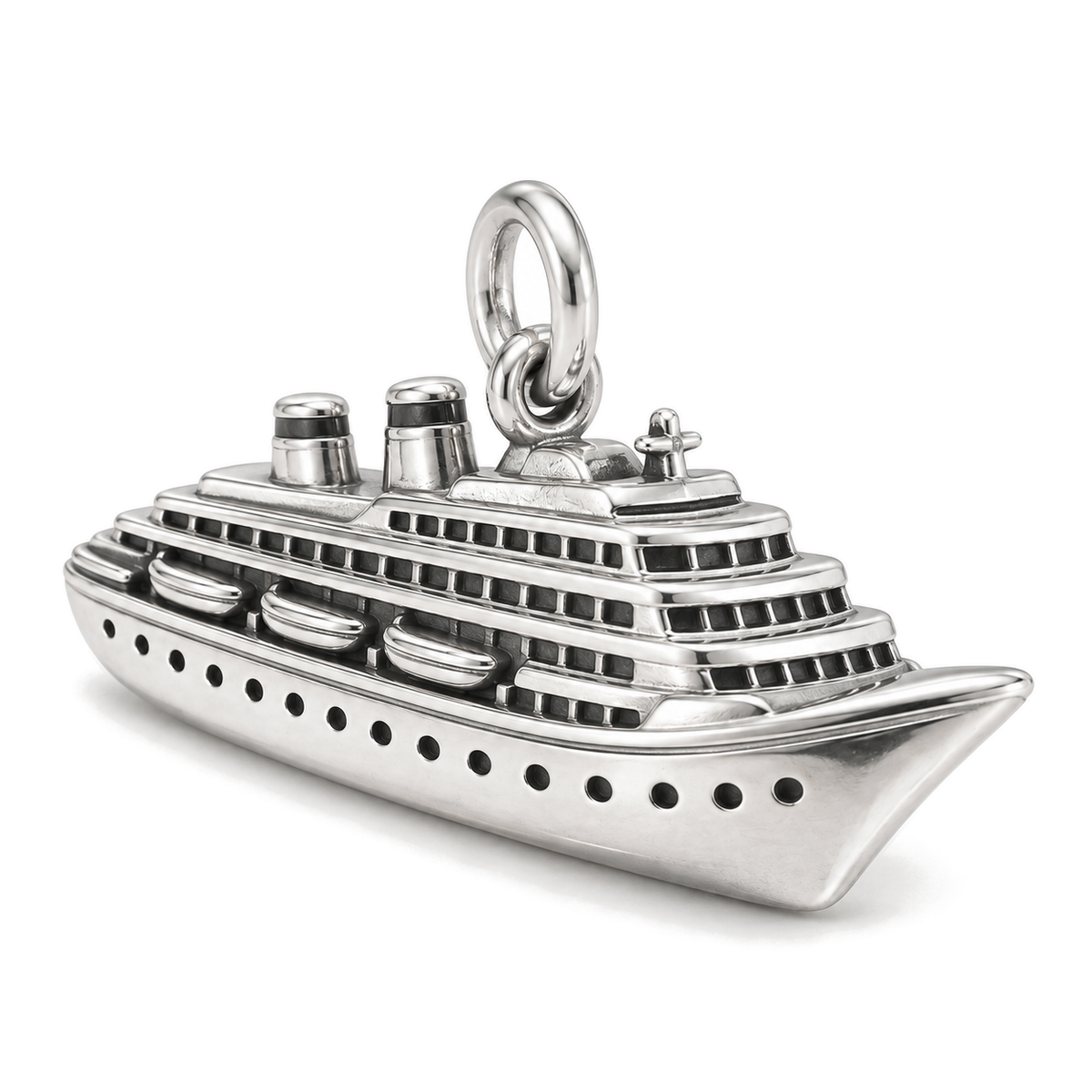 Bon Voyage Cruise Ship Charm — Silver Super Macro | charm-topics-remaining-444-2026-09-14 | topic-326
