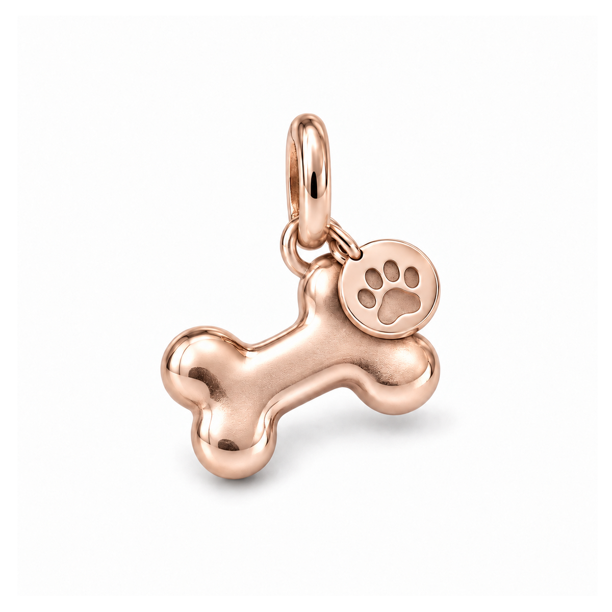 Bone & Paw Keepsake Charm — Rose Gold | charm-topics-remaining-444-2026-09-14 | topic-366