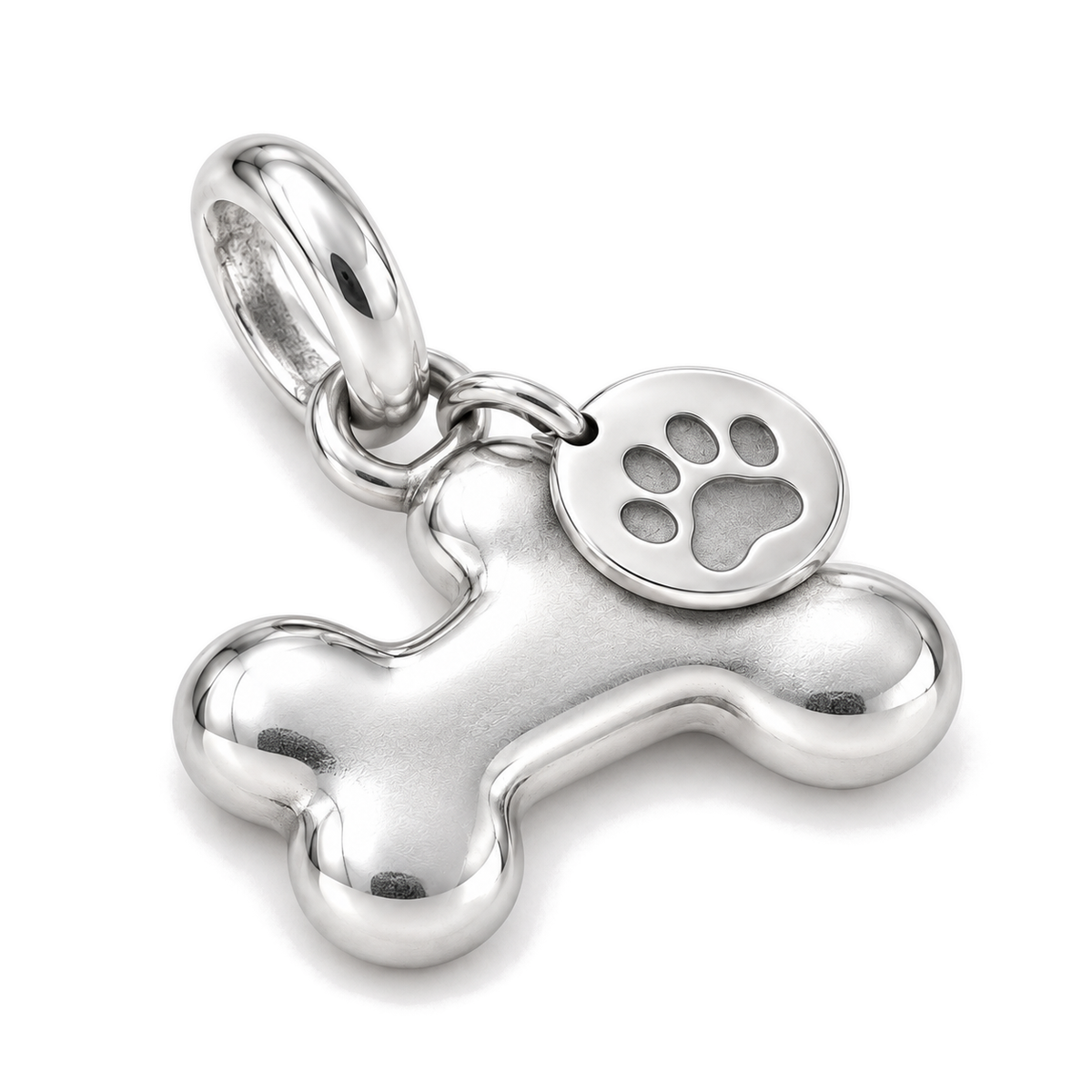 Bone & Paw Keepsake Charm — Silver Super Macro | charm-topics-remaining-444-2026-09-14 | topic-366