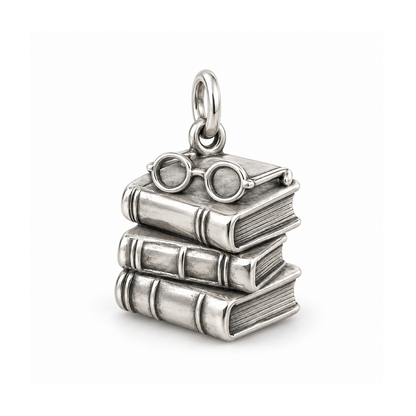 Book Lover Charm — Silver | charm-topics-remaining-444-2026-09-14 | topic-102
