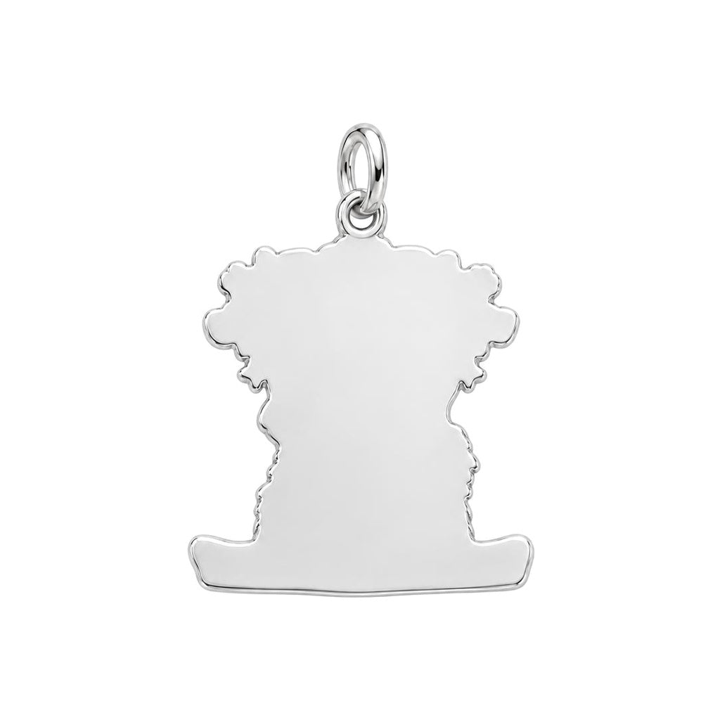 Boring Without Me Charm Bracelet – Personalized Dog Dad Gift – back of the charm, engraving area