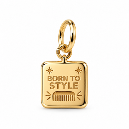 Born to Style Dangle Charm | Gold | sha256:2e64f6a9aaa19daa873fd341b8ecb905f14bf6258a29437ec4099edf1e2683b6
