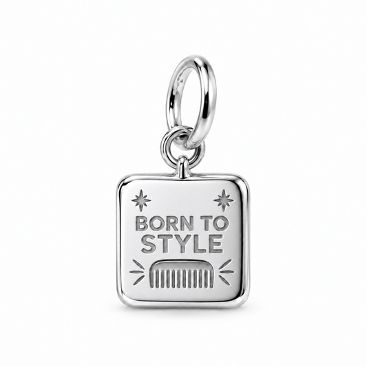 Born to Style Dangle Charm | Silver | sha256:905cf30165d8bdc8ce168090139bcf28a6d0764359e529a849a18c0d0502135e