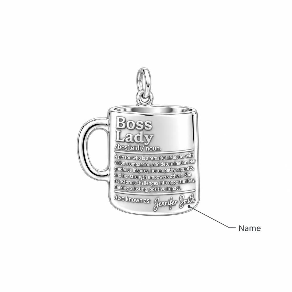 Boss Lady Definition Charm Bracelet – Personalized Boss Gift – personalization guide