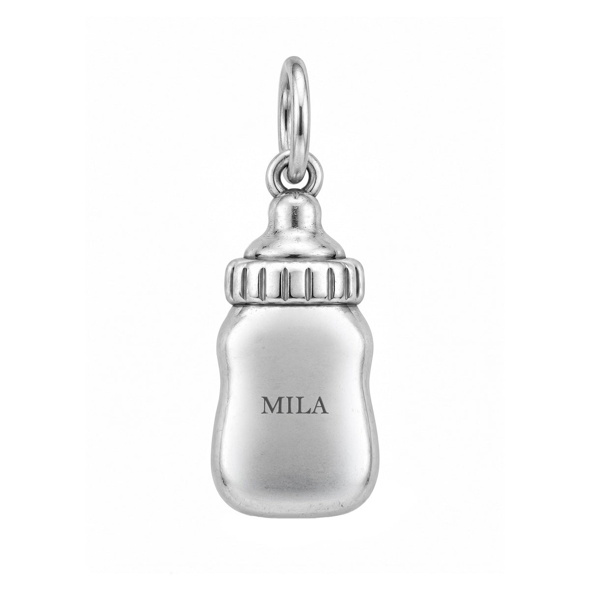 Bottled Love Baby Bottle Charm and Polyester Cord Bracelet Set