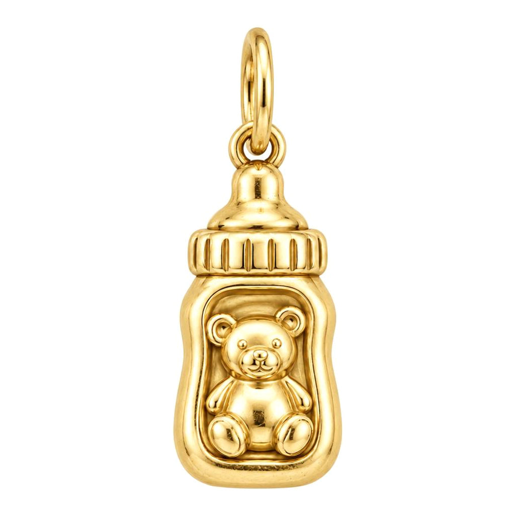 Bottled Love Baby Bottle Charm and Polyester Cord Bracelet Set