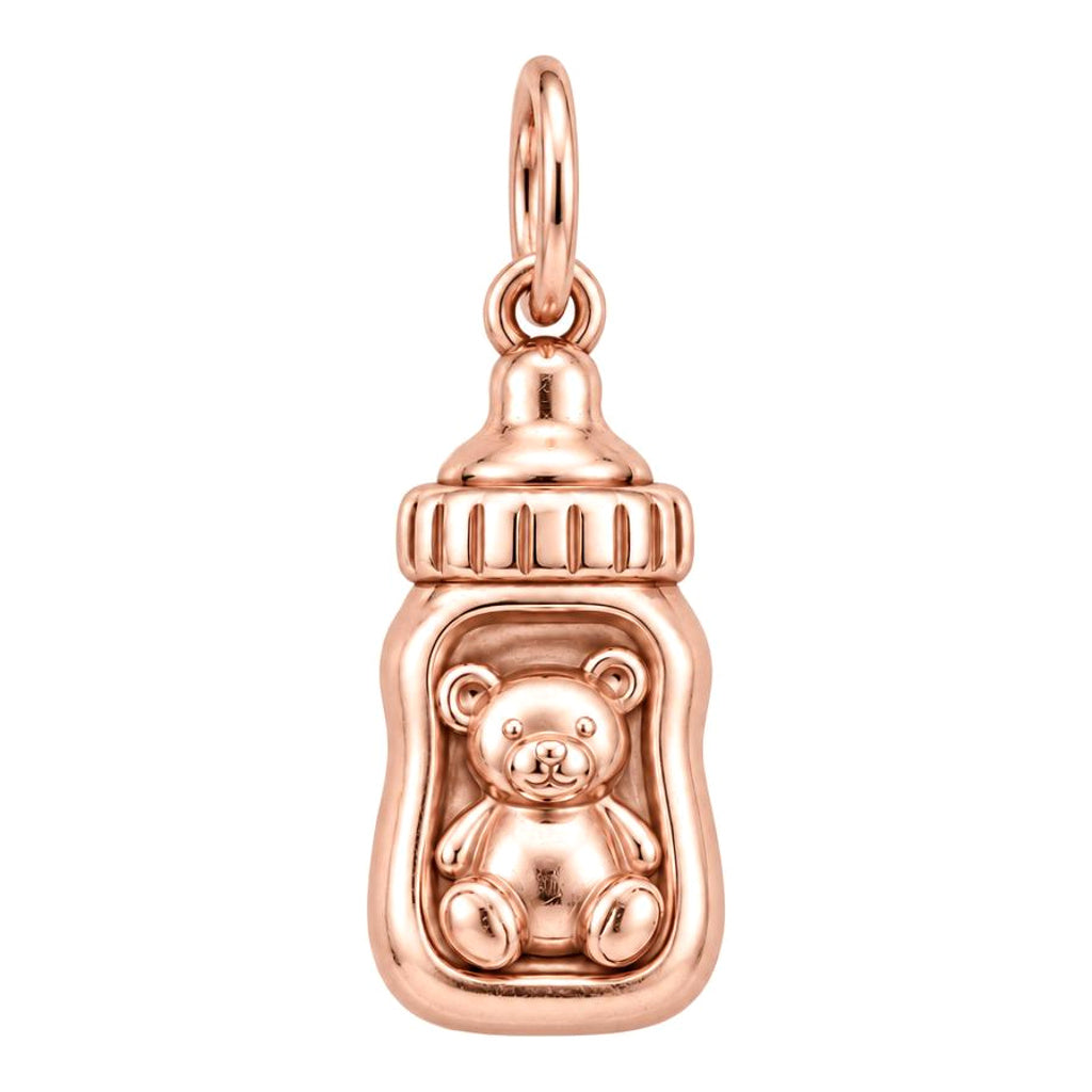 Bottled Love Baby Bottle Charm and Polyester Cord Bracelet Set
