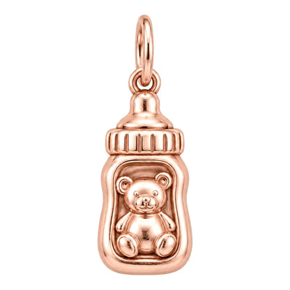 Bottled Love Baby Bottle Charm and Polyester Cord Bracelet Set