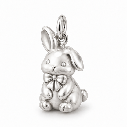 Bow Bunny Charm — Silver | charm-topics-remaining-444-2026-09-14 | topic-080