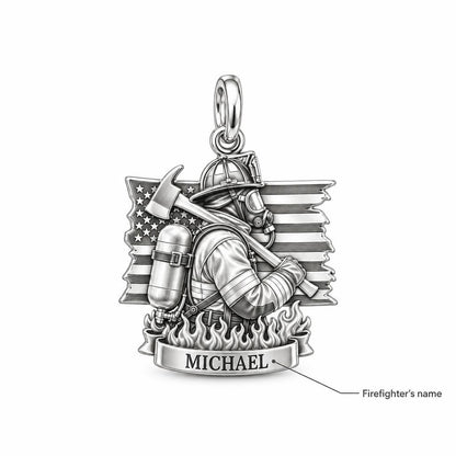 Brave Guardian Firefighter Charm Bracelet – Personalized Gift – personalization guide