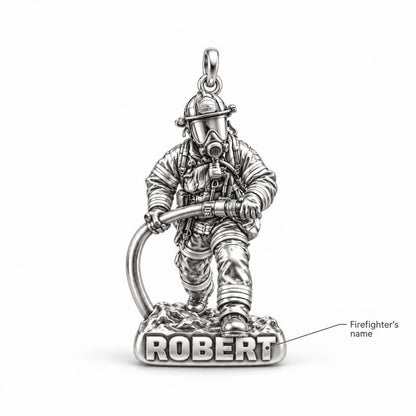 Brave Heart Firefighter Charm Bracelet – Personalized Hero Gift – personalization guide
