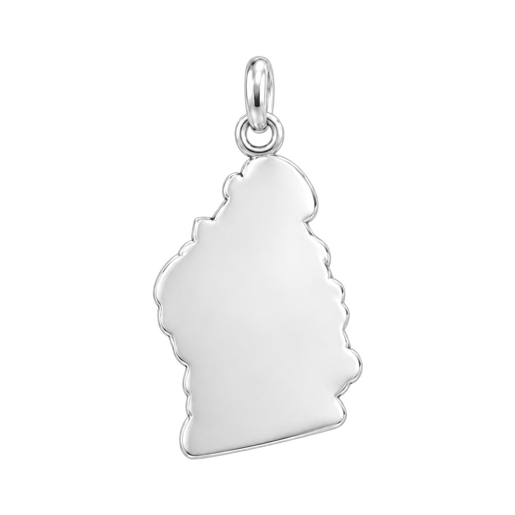 Brave Heart Homecoming Charm Keychain – back of the charm, engraving area