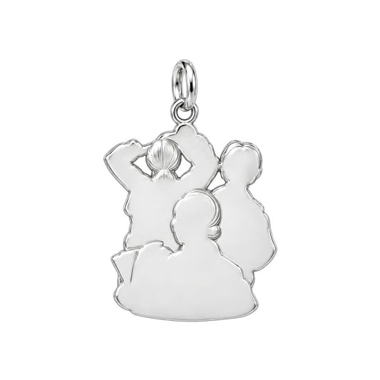 Brave Service Sisters Charm Bracelet – Personalized Veteran Gift – back of the charm, engraving area