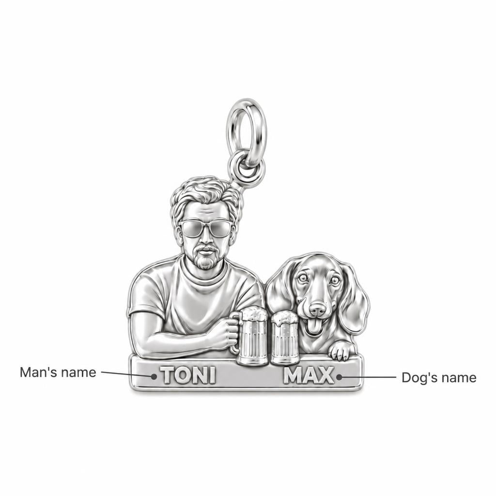 Brews and Best Friends Charm Bracelet – Personalized Dad Gift – personalization guide