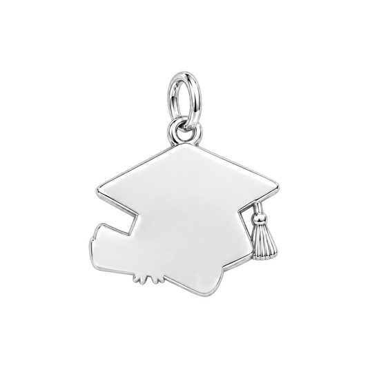 Bright Future Diploma Charm Bracelet – Personalized Grad Gift – back of the charm, engraving area