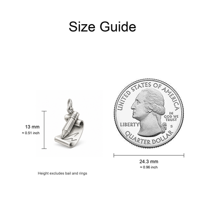 Bright Idea Pencil Charm — Size Guide | charm-topics-remaining-444-2026-09-14 | topic-263